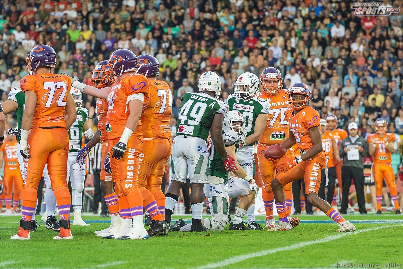 GFL Football: Germanbowl XL Frankfurt vs Hall 19:21 13.10.2018 Galerie 2