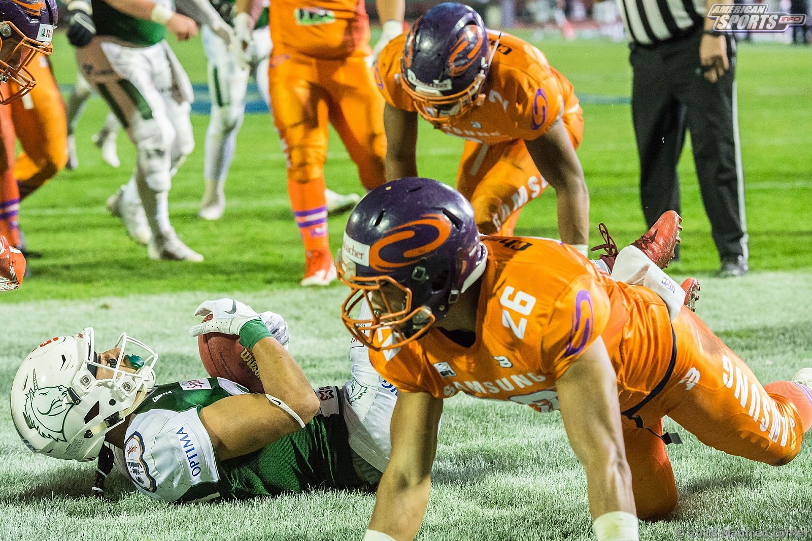German Bowl 2018 SHU_vs_Frankfurt_Universe - GFL Football: Germanbowl XL Frankfurt vs Hall 19:21 13.10.2018 Galerie 2