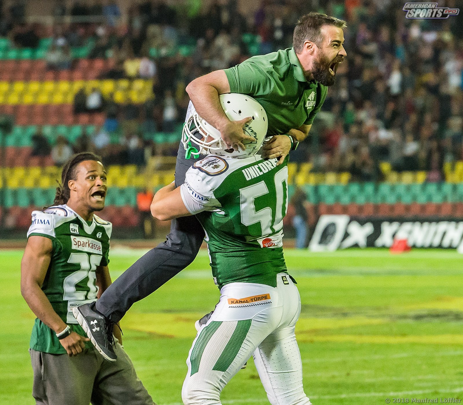 German Bowl 2018 SHU_vs_Frankfurt_Universe - GFL Football: Germanbowl XL Frankfurt vs Hall 19:21 13.10.2018 Galerie 2