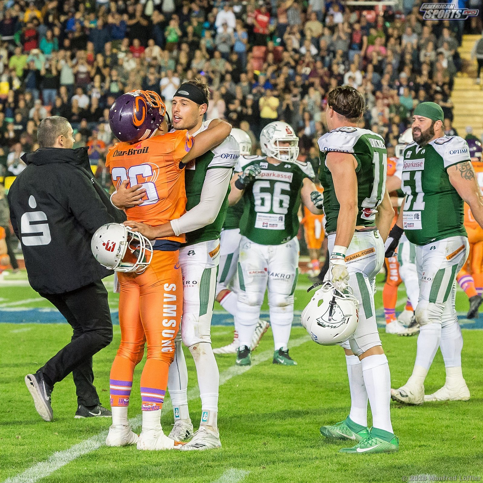 German Bowl 2018 SHU_vs_Frankfurt_Universe - GFL Football: Germanbowl XL Frankfurt vs Hall 19:21 13.10.2018 Galerie 2