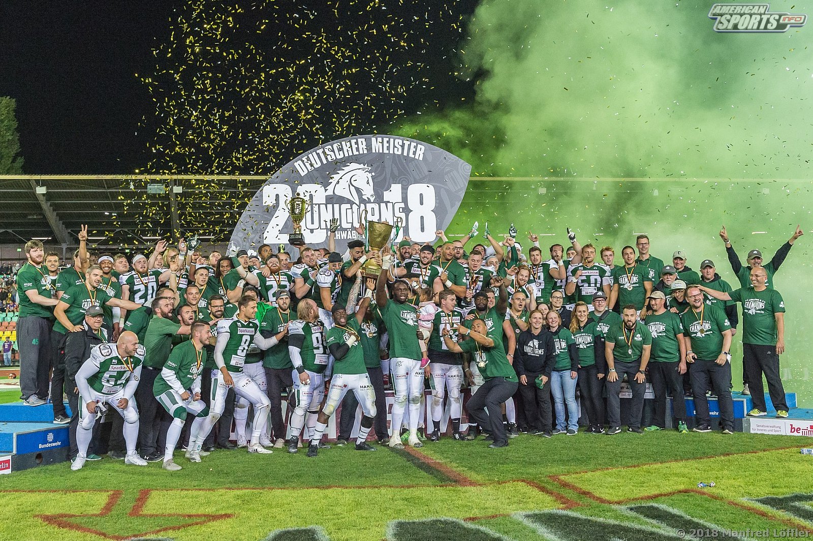 German Bowl 2018 SHU_vs_Frankfurt_Universe - GFL Football: Germanbowl XL Frankfurt vs Hall 19:21 13.10.2018 Galerie 2
