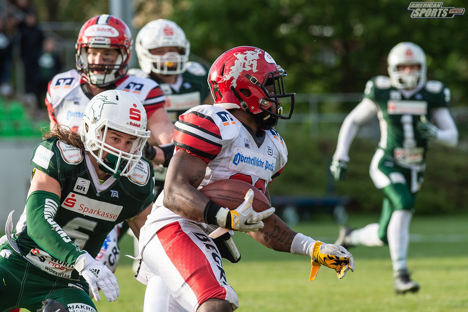 _SHU_vs_Marburg_Mercenaries - GFL: Schwäbisch Hall Unicorns vs Marburg Mercenaries 52:09 27.04.2019