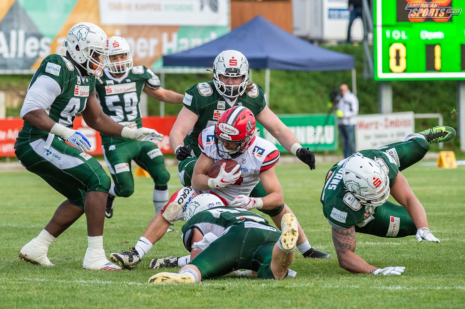 _SHU_vs_Marburg_Mercenaries - GFL: Schwäbisch Hall Unicorns vs Marburg Mercenaries 52:09 27.04.2019