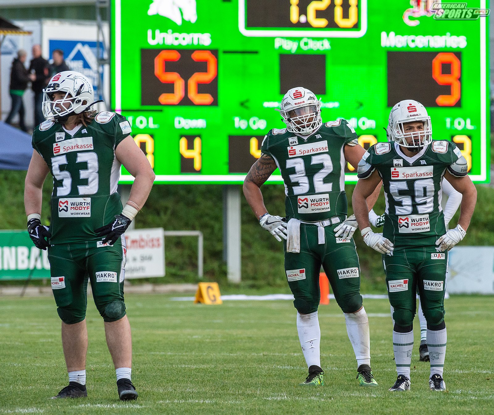 _SHU_vs_Marburg_Mercenaries - GFL: Schwäbisch Hall Unicorns vs Marburg Mercenaries 52:09 27.04.2019