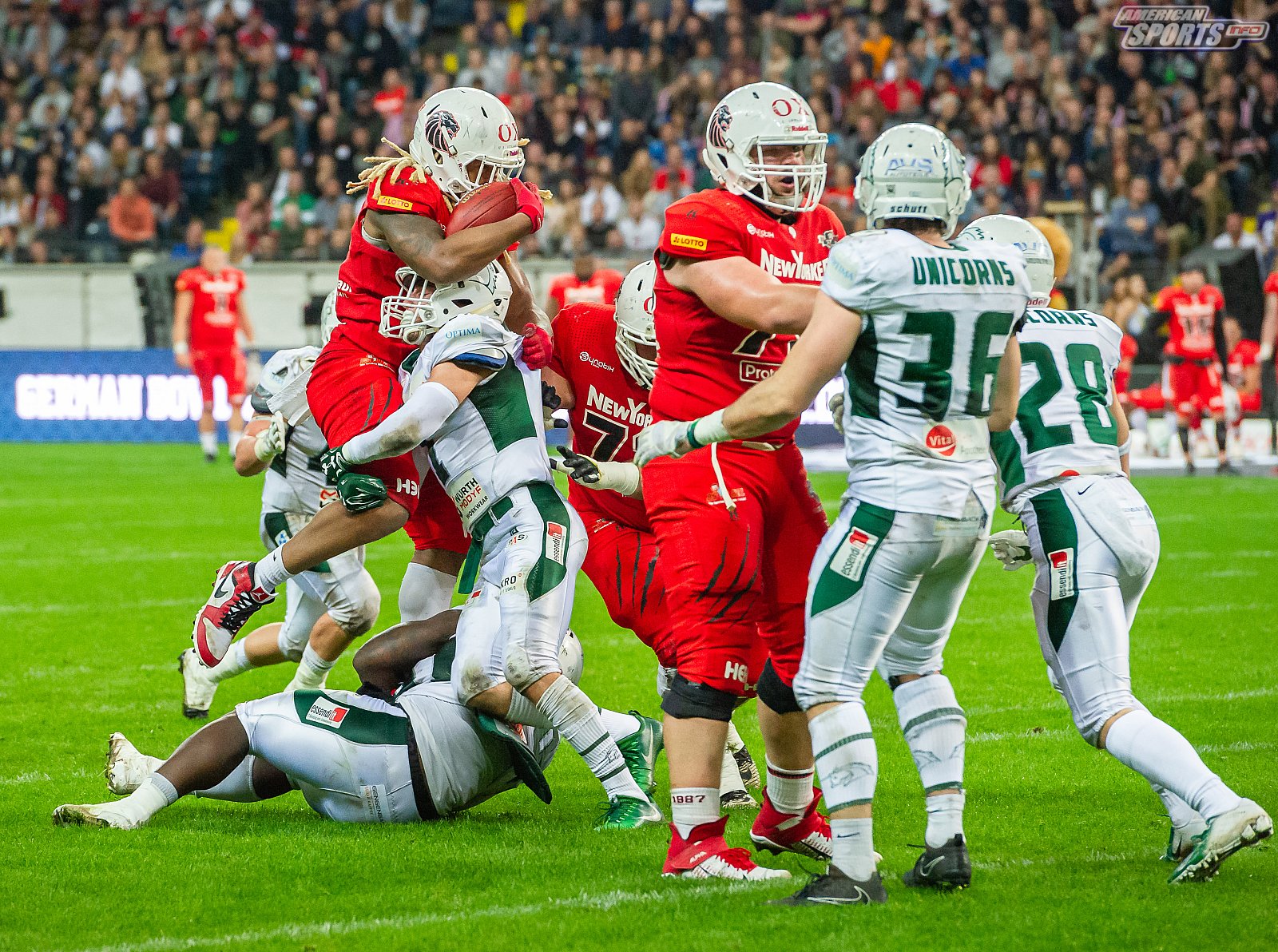 Germanbowl XLI: Schwäbisch Hall Unicorns vs NewYorker Lions Braunschweig 07:10 12.10.2019 II