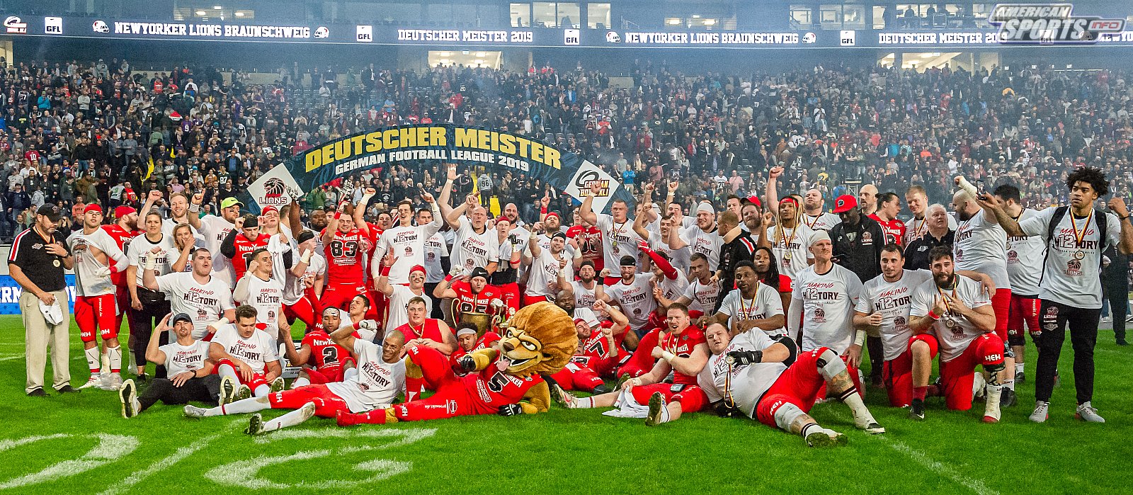 Germanbowl XLI: Schwäbisch Hall Unicorns vs NewYorker Lions Braunschweig 07:10 12.10.2019 II