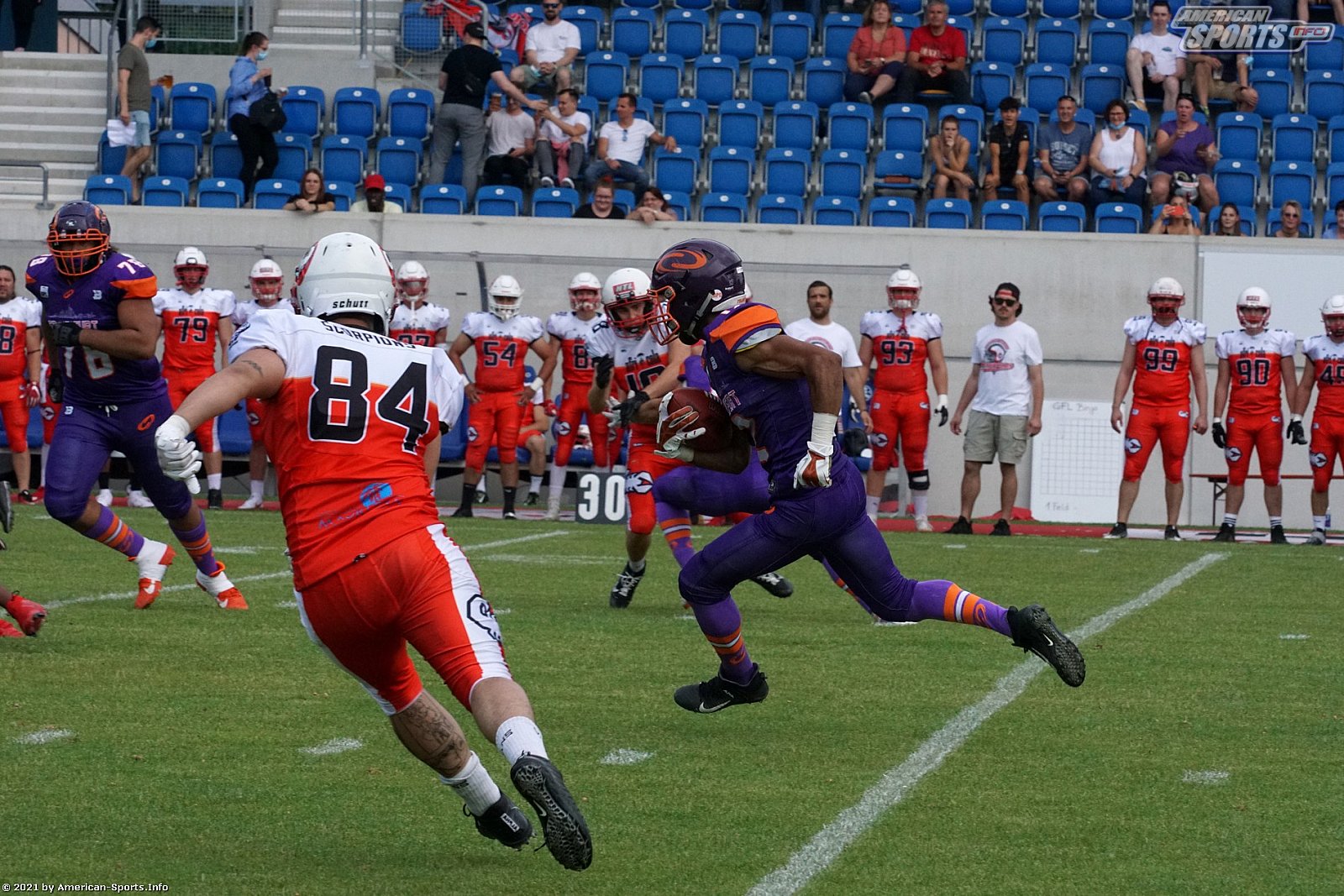 GFL Süd: Stuttgart Scorpions vs. Frankfurt Universe 55:20 26.06.2021 Galerie 2