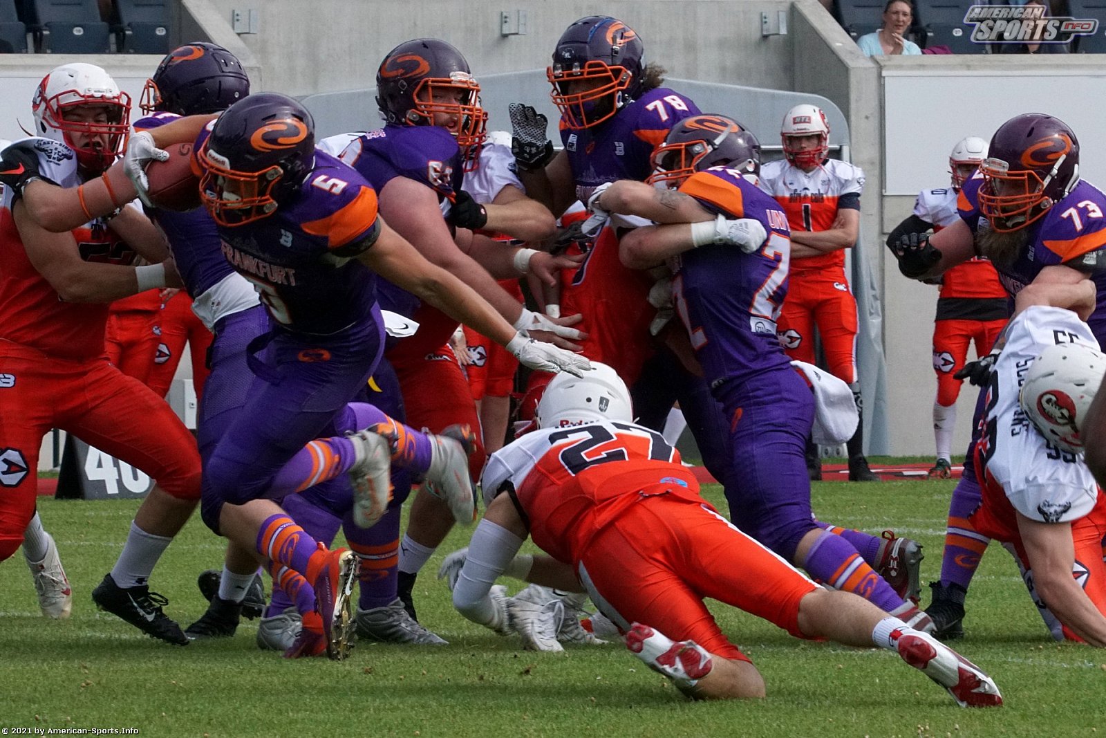 GFL Süd: Stuttgart Scorpions vs. Frankfurt Universe 55:20 26.06.2021 Galerie 2