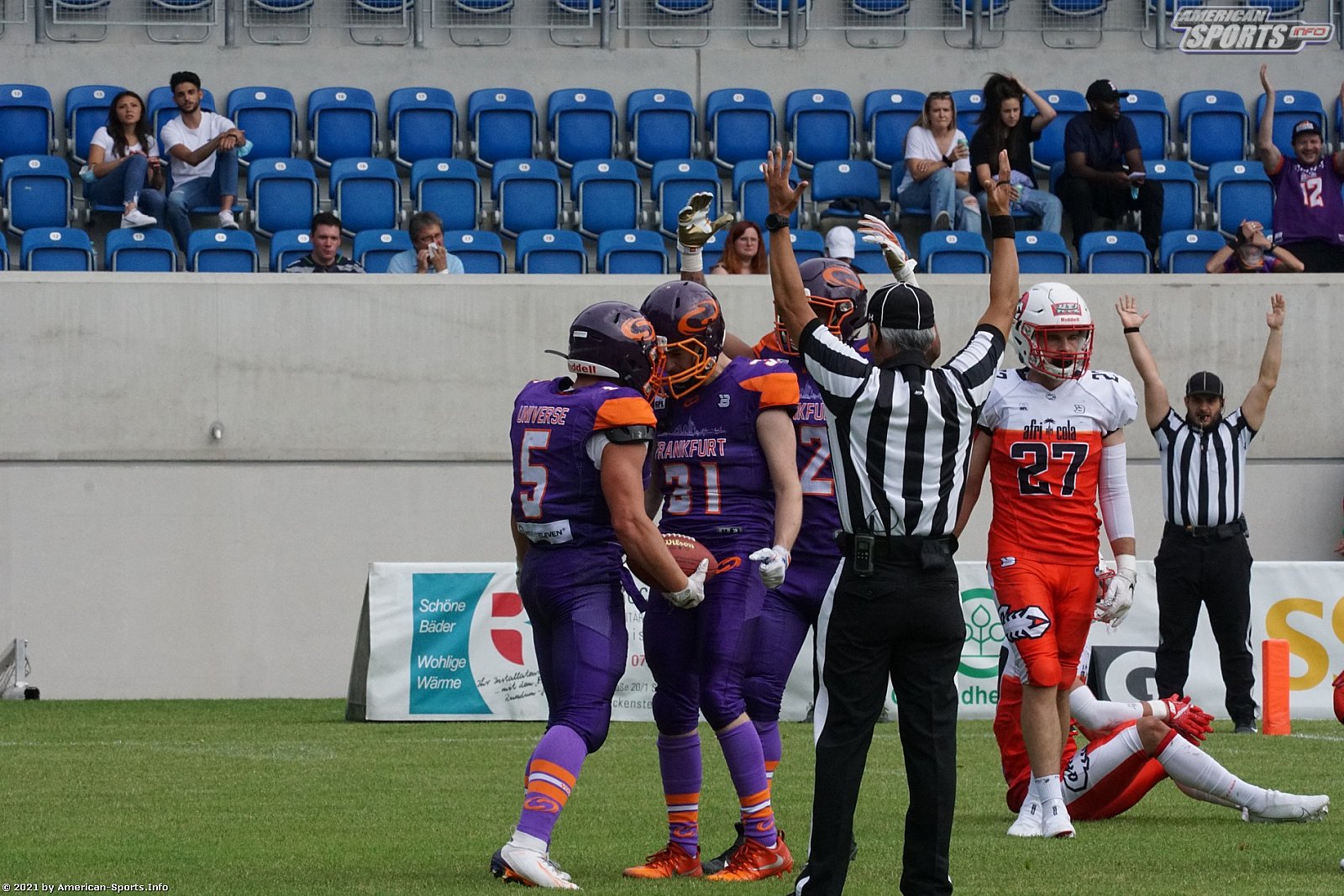 GFL Süd: Stuttgart Scorpions vs. Frankfurt Universe 55:20 26.06.2021 Galerie 2