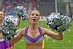 Die Frankfurt Universe Cheerleader beim Heimspiel gegen die Kirchdorf Wildcats am 28.07.2019