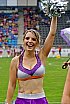 Die Frankfurt Universe Cheerleader beim Heimspiel gegen die Kirchdorf Wildcats am 28.07.2019
