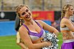 Die Frankfurt Universe Cheerleader beim Heimspiel gegen die Kirchdorf Wildcats am 28.07.2019
