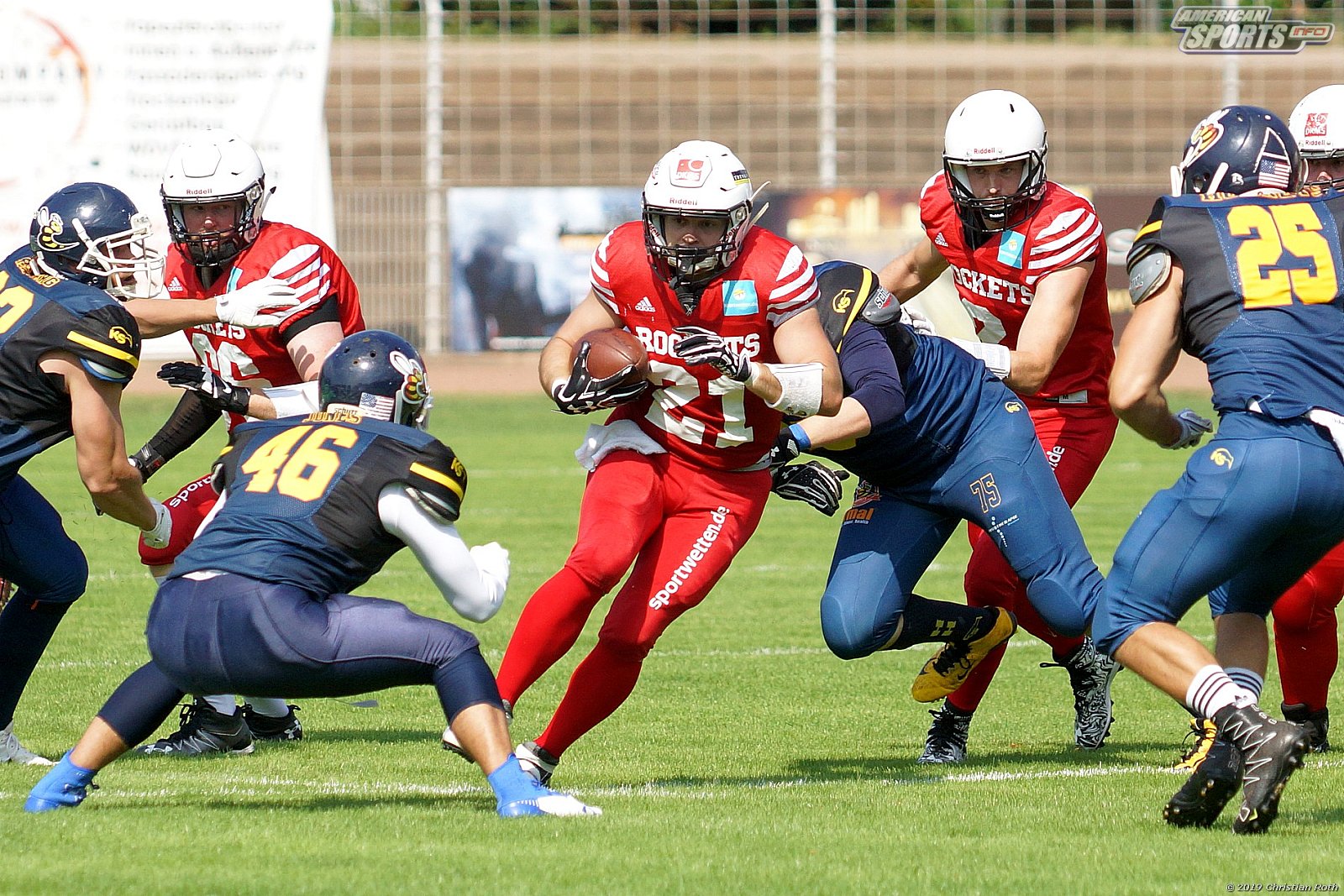 OL Hessen: Hanau Hornets vs Rhein-Main Rockets 20:33 04.08.2019