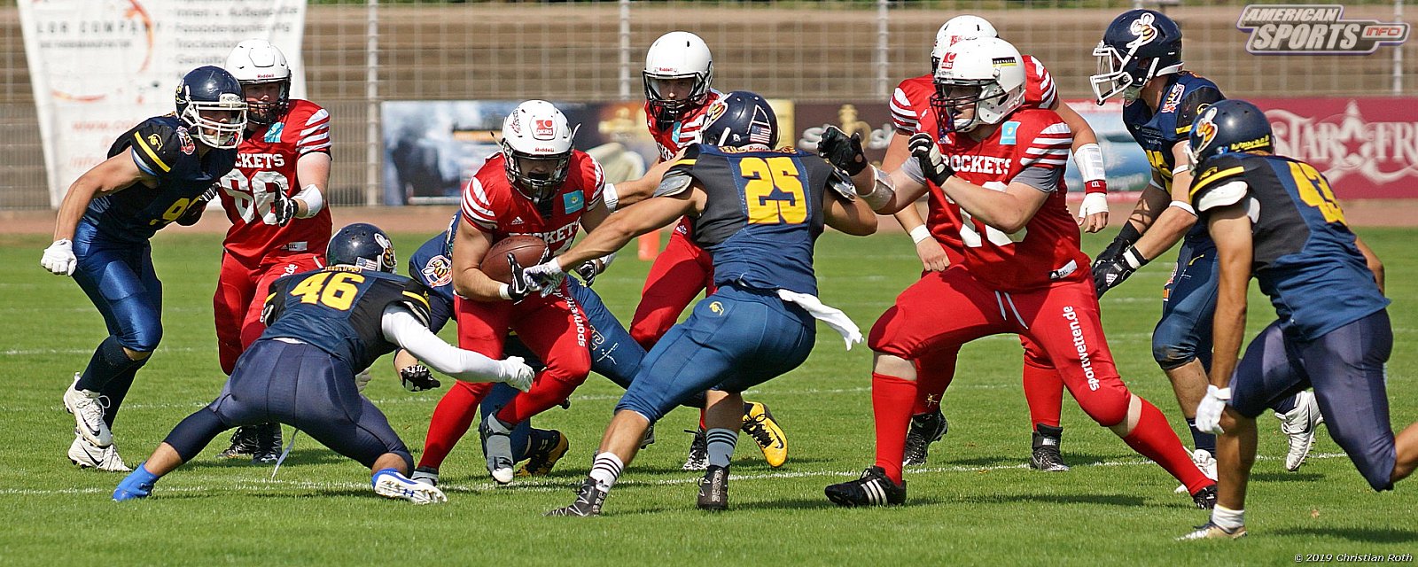 OL Hessen: Hanau Hornets vs Rhein-Main Rockets 20:33 04.08.2019