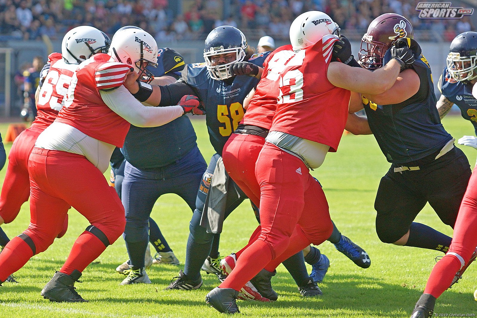OL Hessen: Hanau Hornets vs Rhein-Main Rockets 20:33 04.08.2019