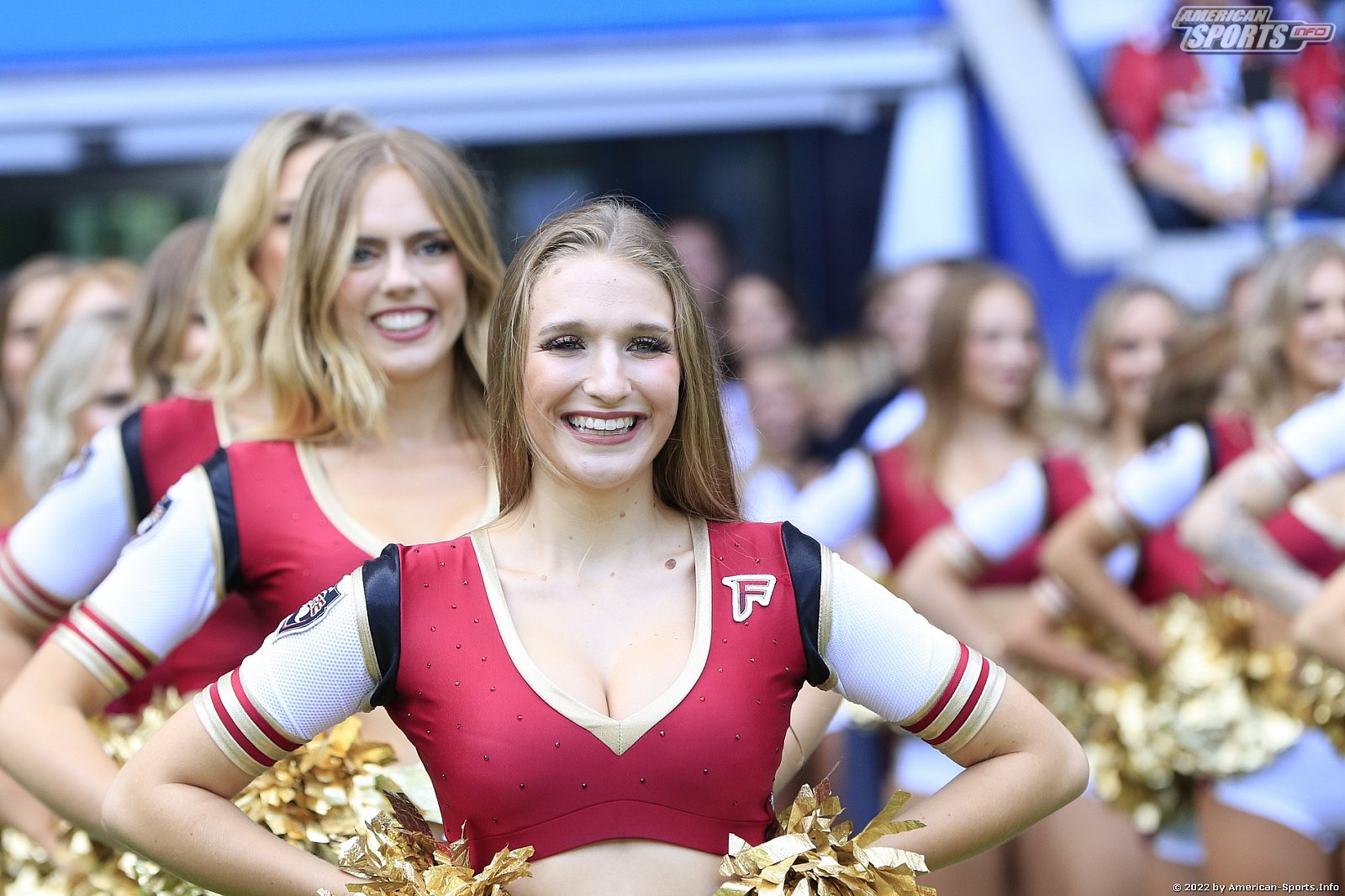 ELF: Die Pyromaniacs Cheerleader beim Heimspiel von Rhein Fire gegen die Frankfurt Galaxy am 21.08.2022