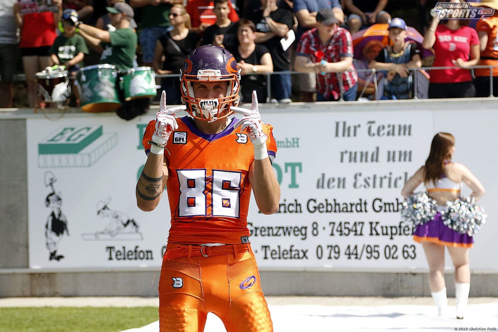 GFL Süd: Schwäbisch Hall Unicorns vs Frankfurt Universe 42:34 11.08.2019