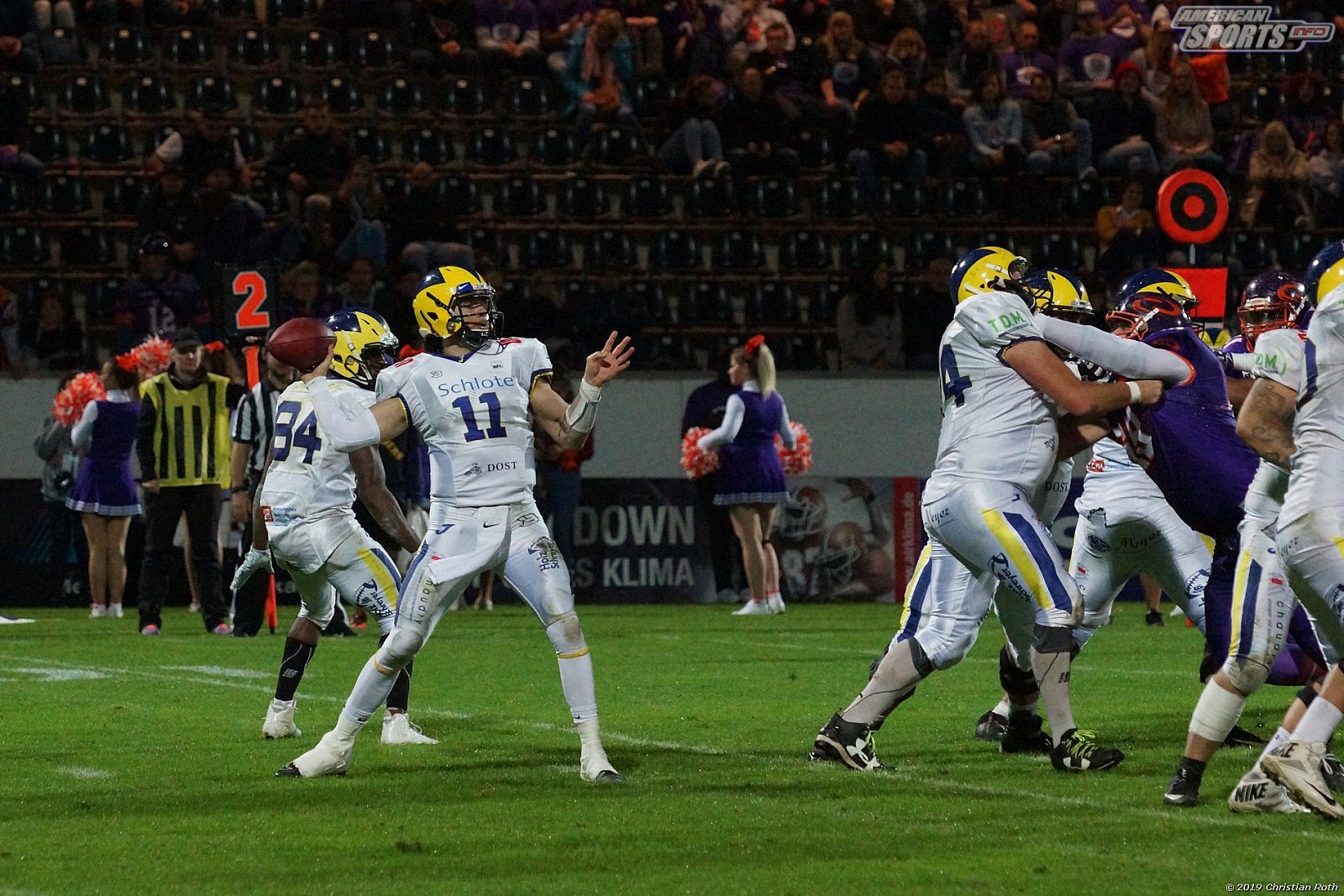 GFL Playoffs Viertelfinale: Frankfurt Universe vs Hildesheim Invaders 28:07 21.09.2019