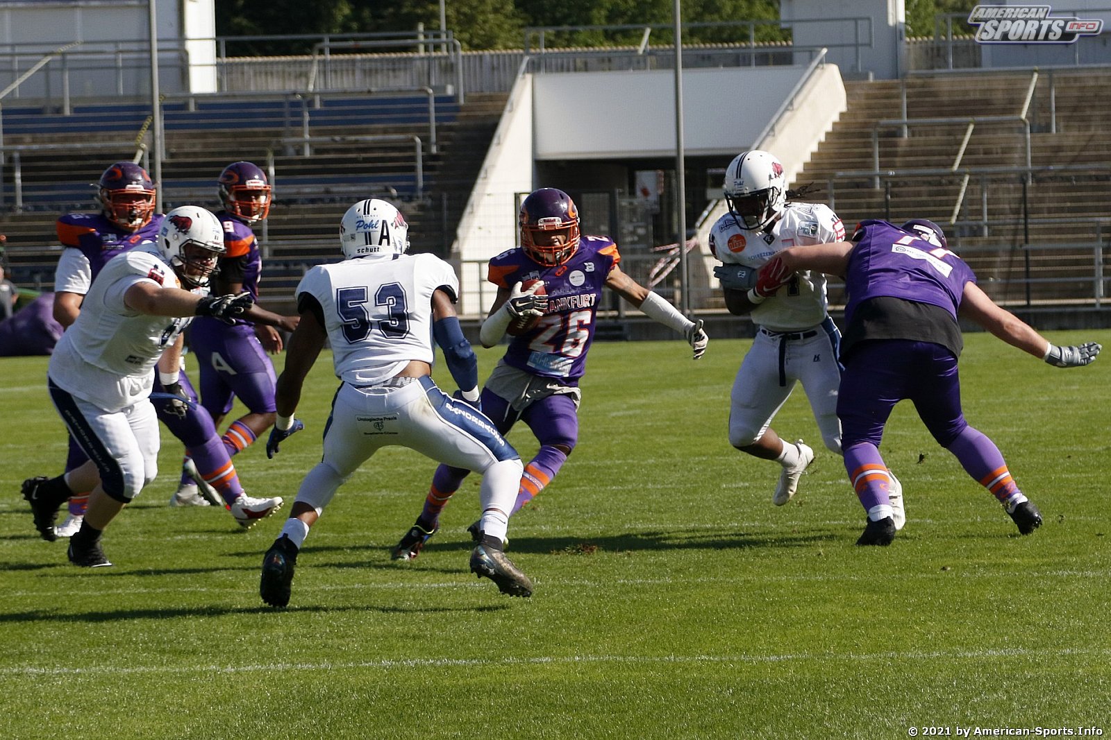 GFL Süd: Frankfurt Universe vs Ravensburg Razorbacks 22:64 14.08.2021