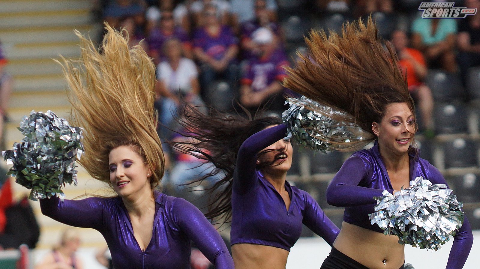 Die Frankfurt Universe Cheerleader beim Heimspiel gegen die Stuttgart Scorpions am 18.08.2019