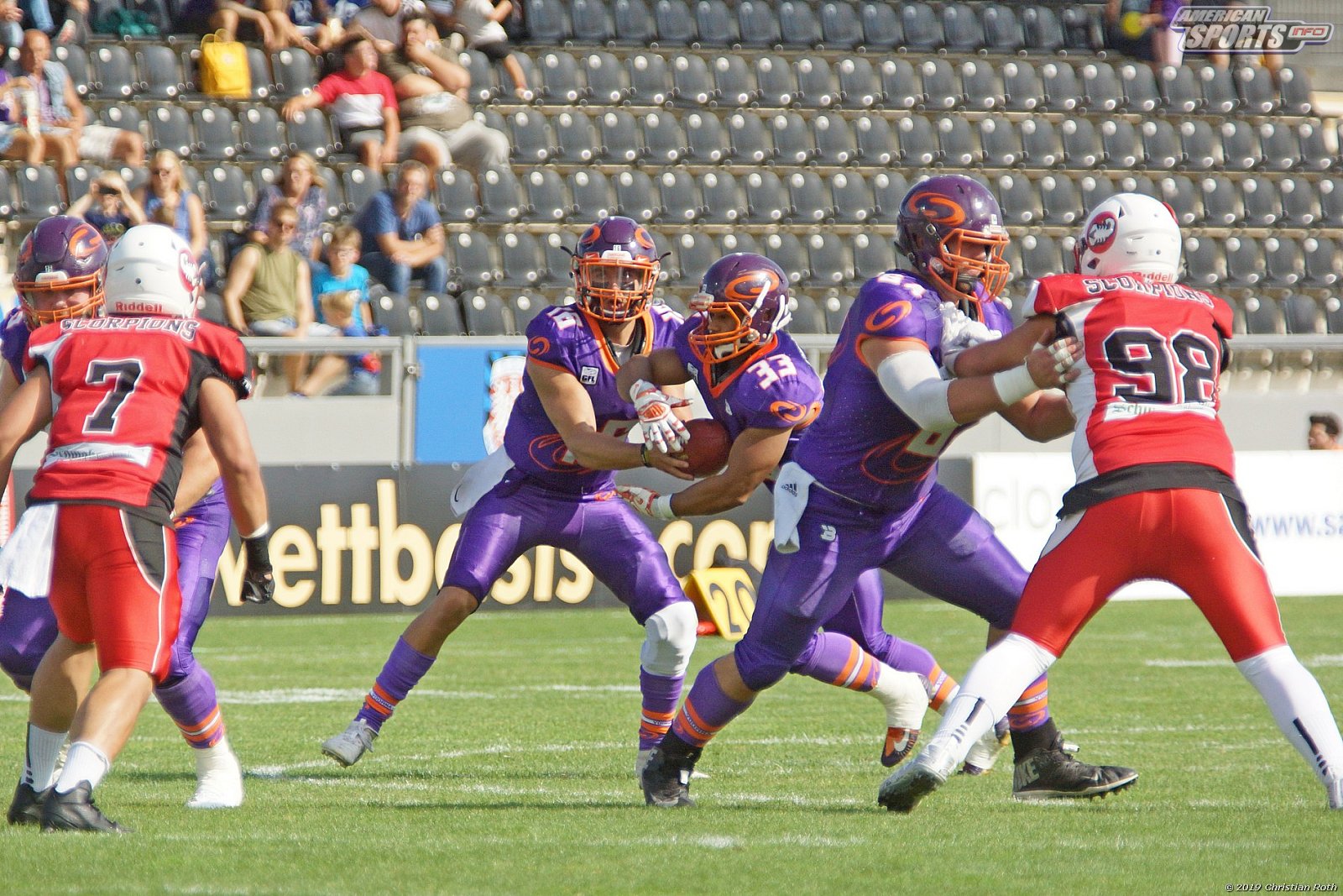 GFL Süd: Frankfurt Universe vs Stuttgart Scorpions 51:12 18.08.2019 Galerie 1
