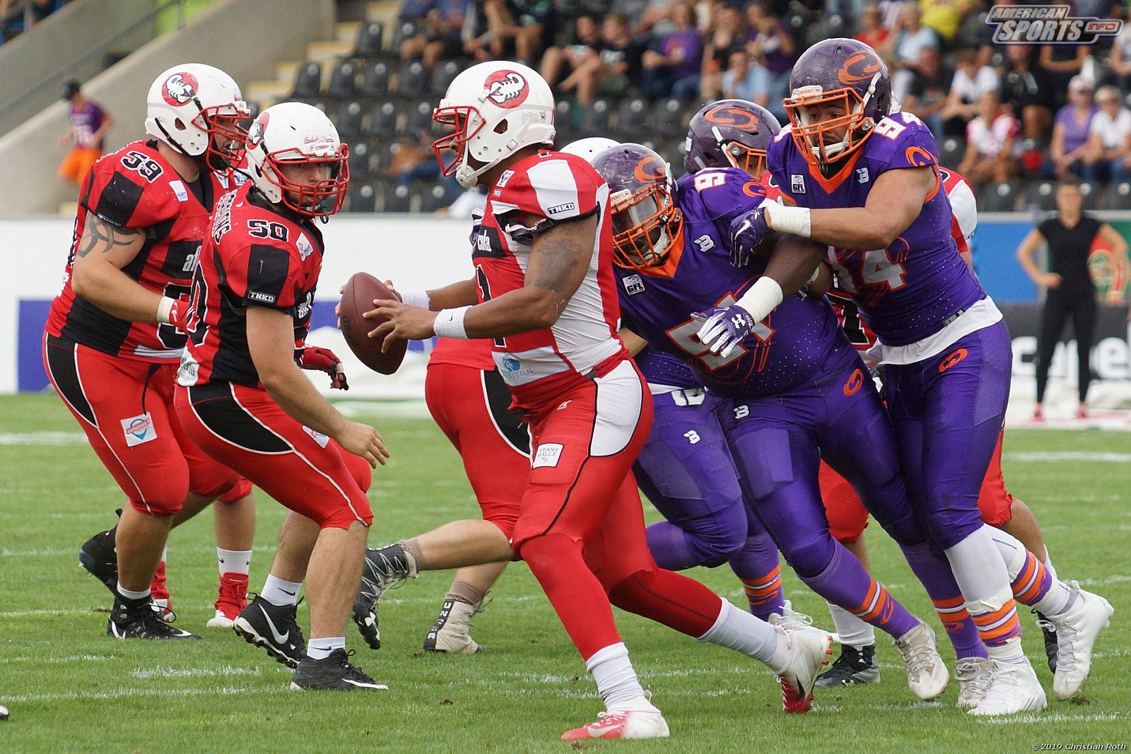 GFL Süd: Frankfurt Universe vs Stuttgart Scorpions 51:12 18.08.2019 Galerie 1