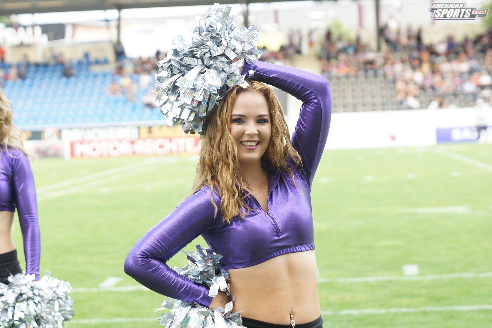 Die Frankfurt Universe Cheerleader beim Heimspiel gegen die Stuttgart Scorpions am 18.08.2019