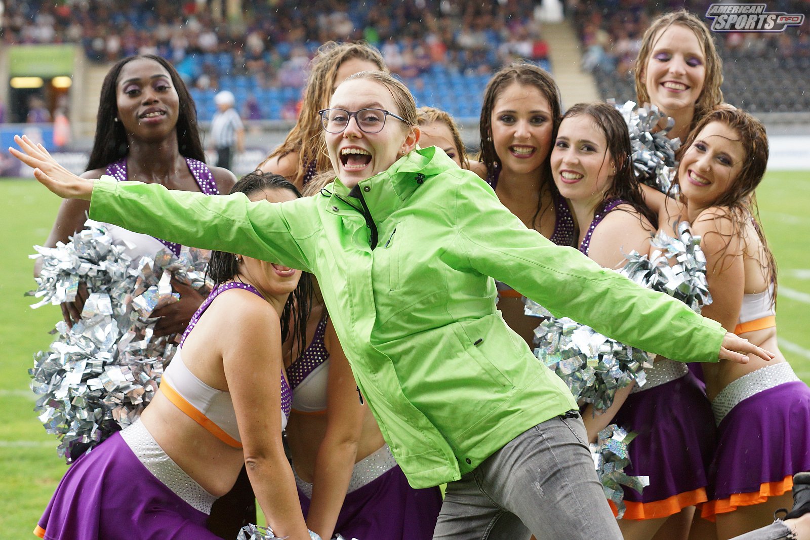 Die Frankfurt Universe Cheerleader beim Heimspiel gegen die Stuttgart Scorpions am 18.08.2019
