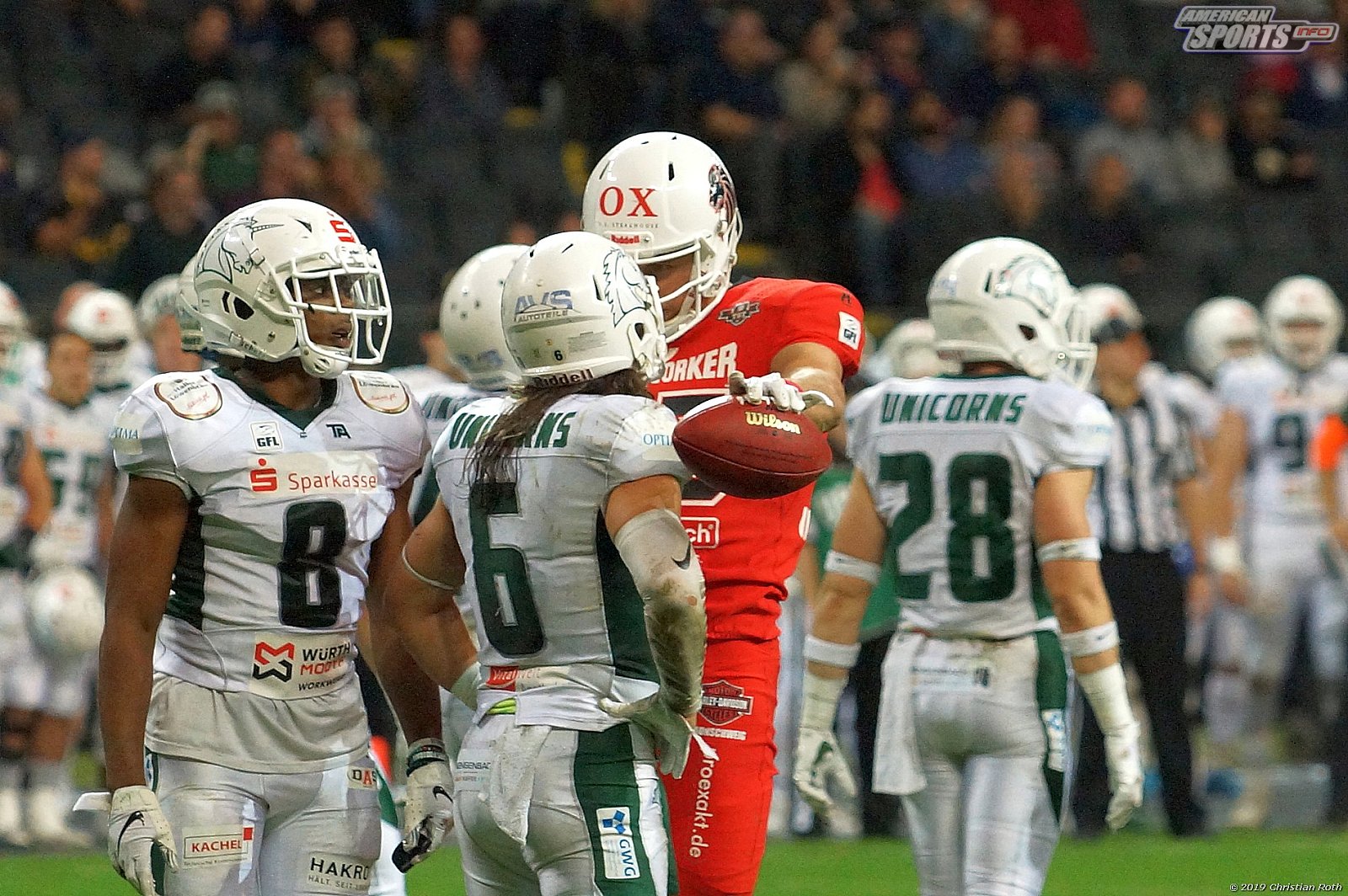 Germanbowl XLI: Schwäbisch Hall Unicorns vs NewYorker Lions Braunschweig 07:10 12.10.2019
