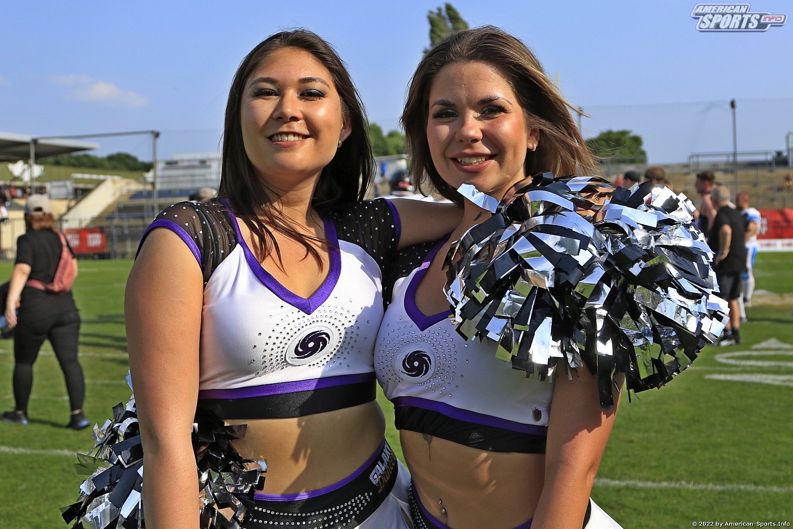 Die Galaxy Dancers beim Spiel gegen die Panthers Wrocław am 19.06.2022
