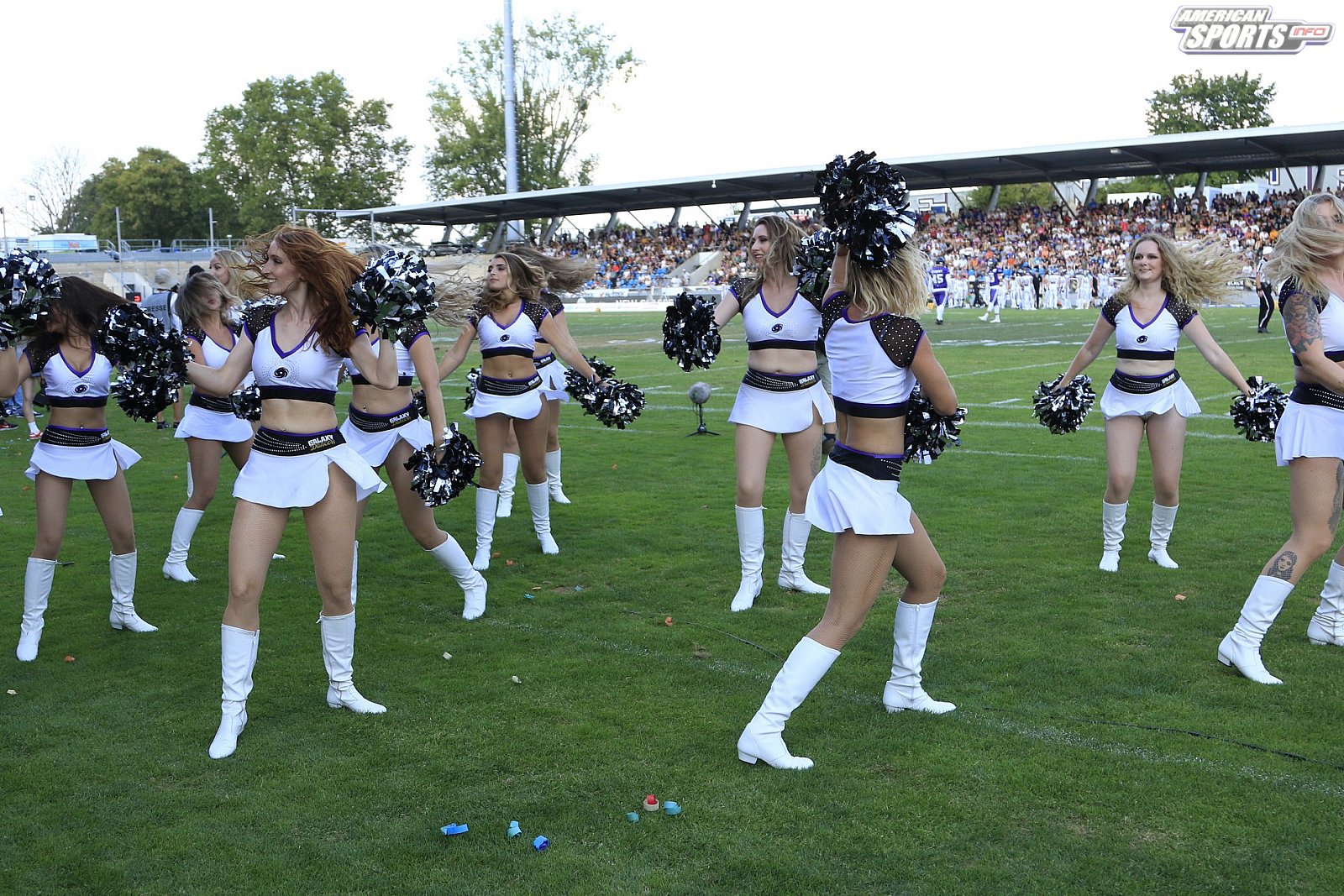 Die Frankfurt Galaxy Dancers beim Heimspiel gegen die Vienna Vikings am 14.08.2022