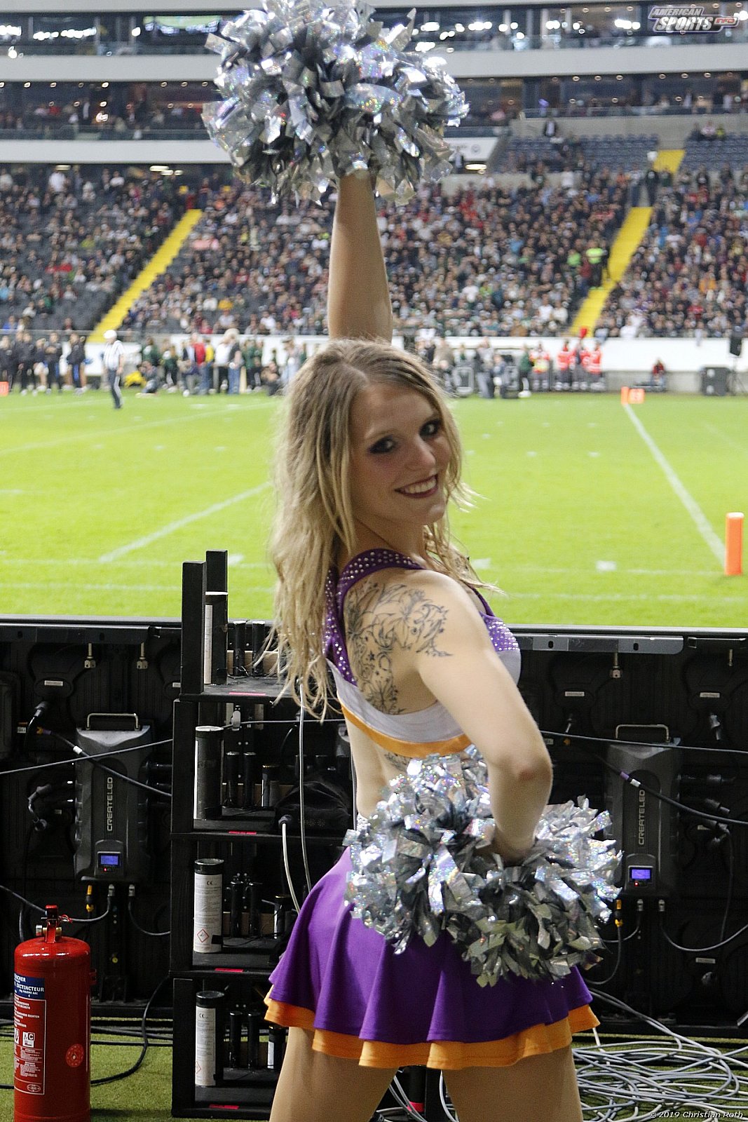 Die Frankfurt Universe Cheerleader beim Germanbowl XLI am 12.10.2019