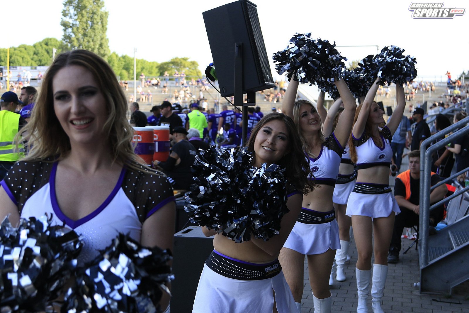 Die Frankfurt Galaxy Dancers beim Heimspiel gegen die Vienna Vikings am 14.08.2022