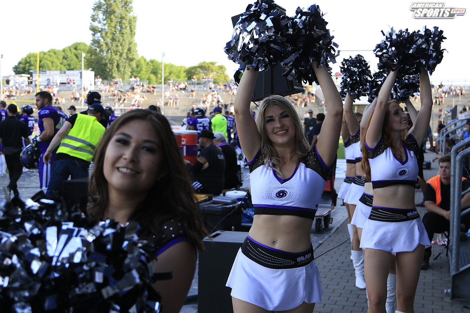 Die Frankfurt Galaxy Dancers beim Heimspiel gegen die Vienna Vikings am 14.08.2022