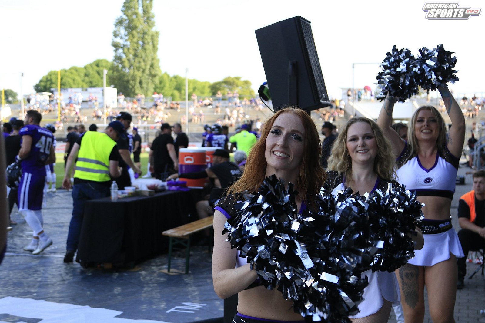 Die Frankfurt Galaxy Dancers beim Heimspiel gegen die Vienna Vikings am 14.08.2022