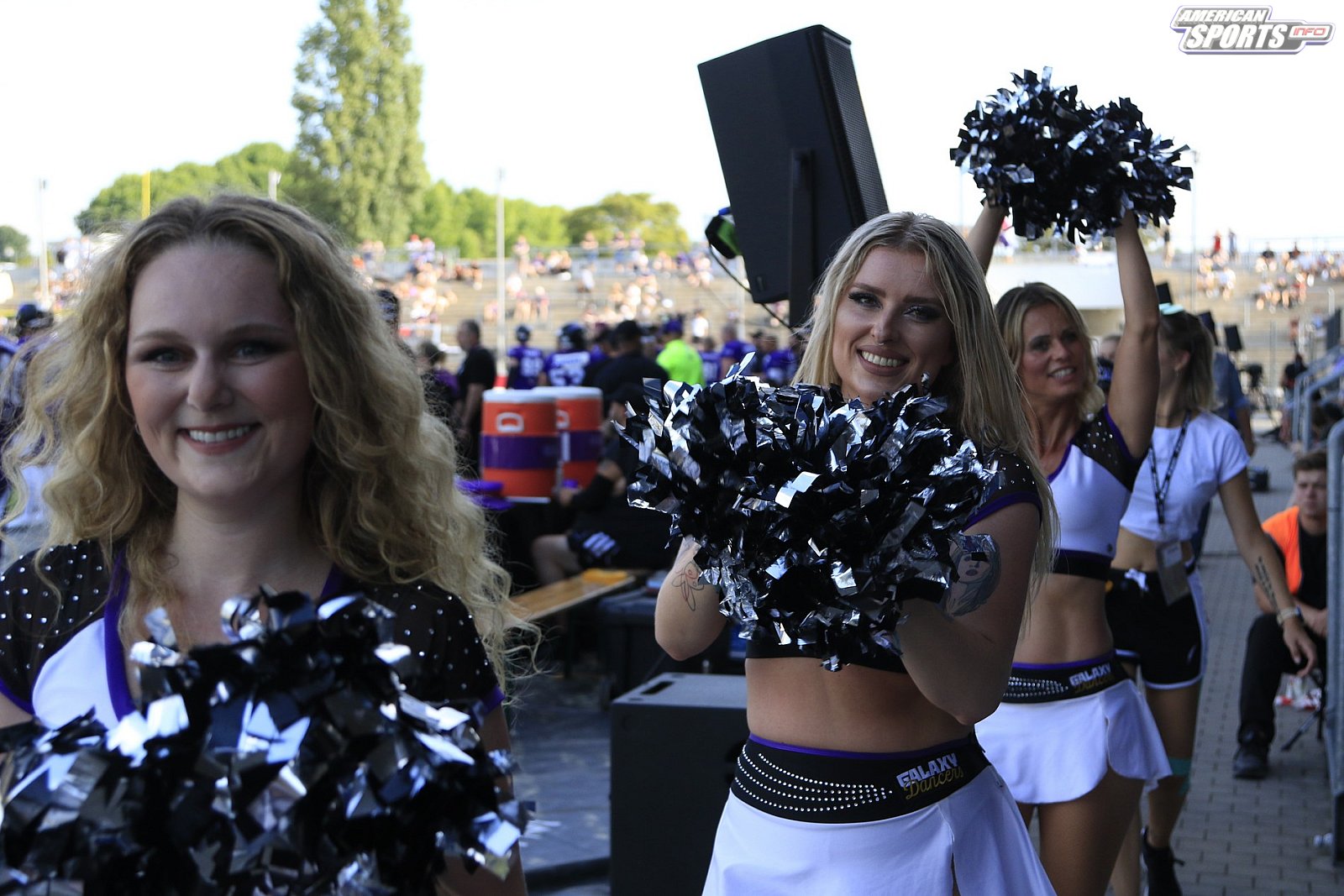 Die Frankfurt Galaxy Dancers beim Heimspiel gegen die Vienna Vikings am 14.08.2022