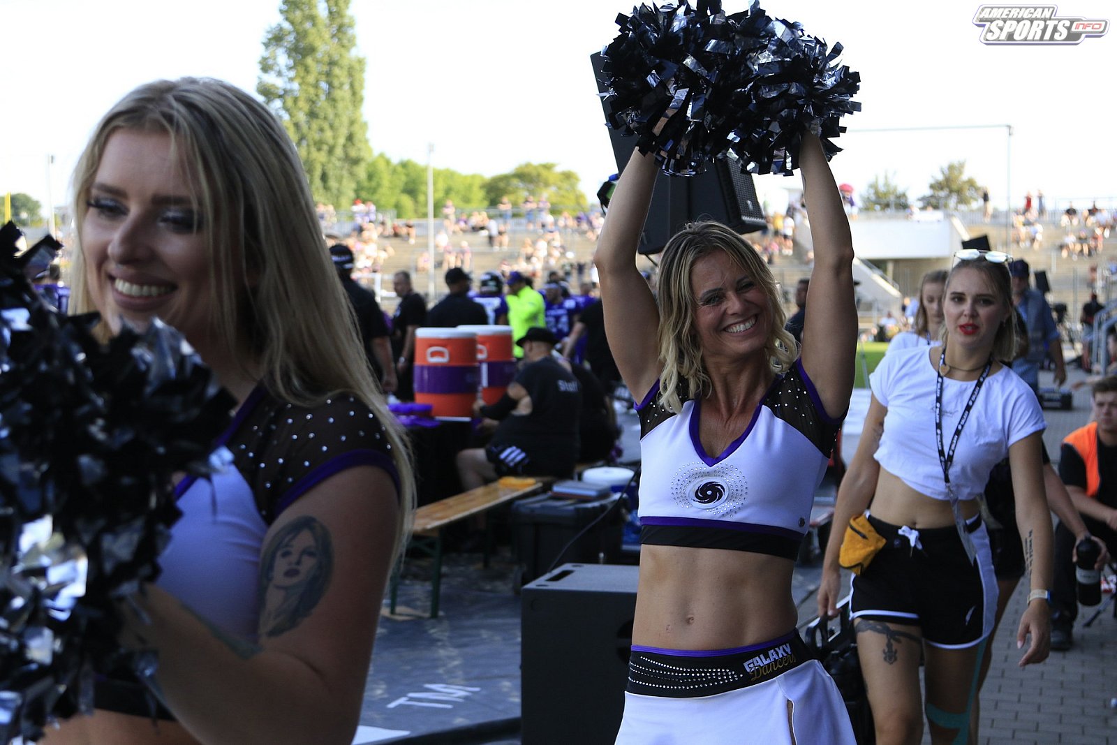 Die Frankfurt Galaxy Dancers beim Heimspiel gegen die Vienna Vikings am 14.08.2022