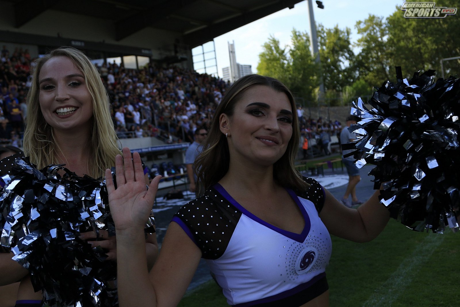 Die Frankfurt Galaxy Dancers beim Heimspiel gegen die Vienna Vikings am 14.08.2022