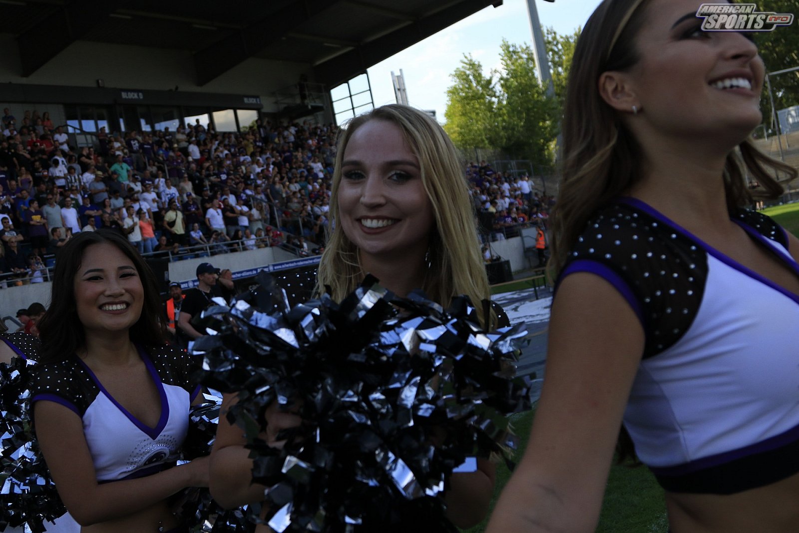 Die Frankfurt Galaxy Dancers beim Heimspiel gegen die Vienna Vikings am 14.08.2022