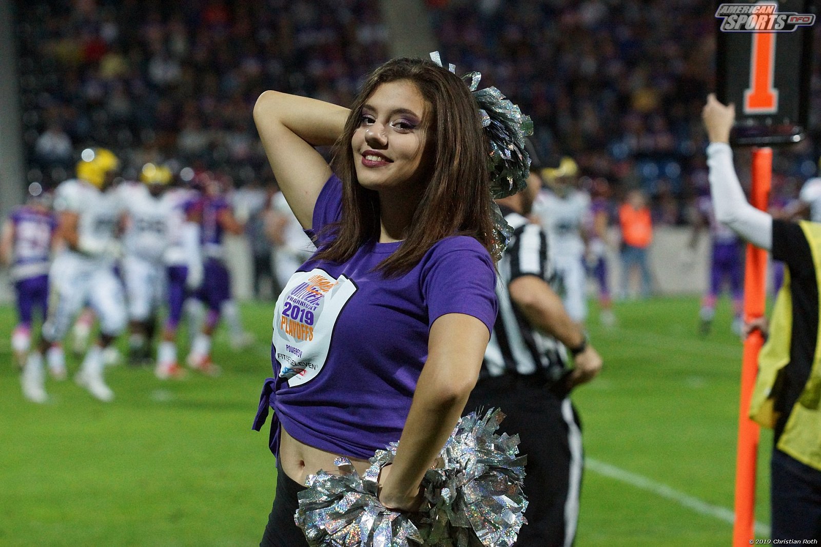 Die Frankfurt Universe Cheerleader beim Heimspiel gegen die Hildesheim Invaders am 21.09.2019