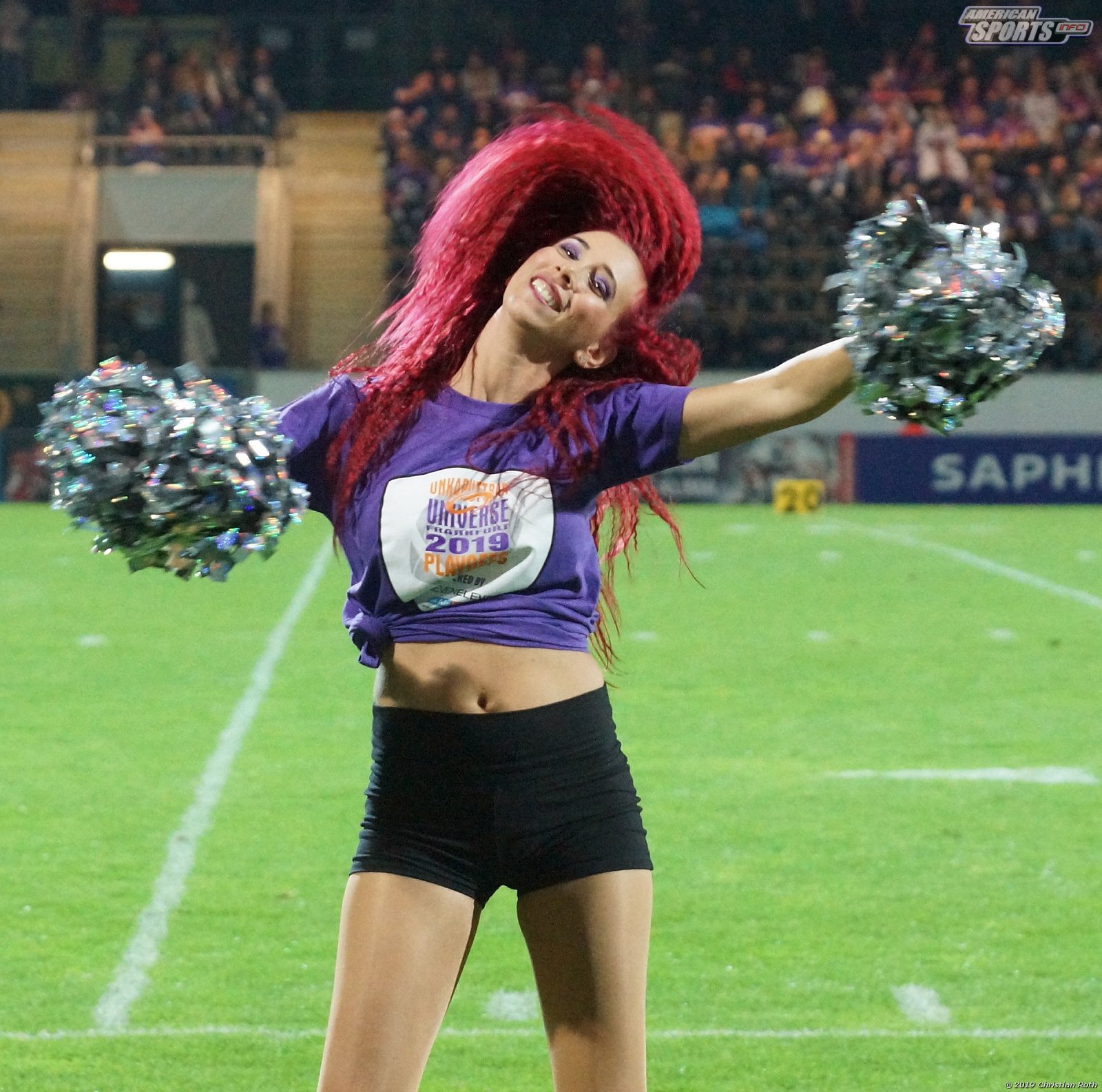 Die Frankfurt Universe Cheerleader beim Heimspiel gegen die Hildesheim Invaders am 21.09.2019