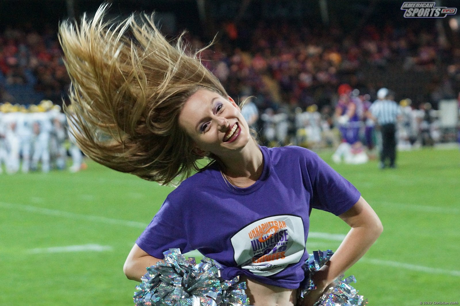 Die Frankfurt Universe Cheerleader beim Heimspiel gegen die Hildesheim Invaders am 21.09.2019