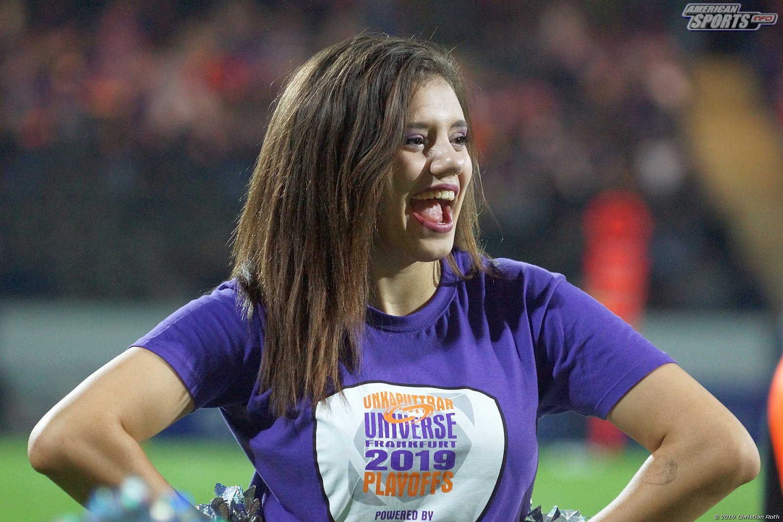 Die Frankfurt Universe Cheerleader beim Heimspiel gegen die Hildesheim Invaders am 21.09.2019