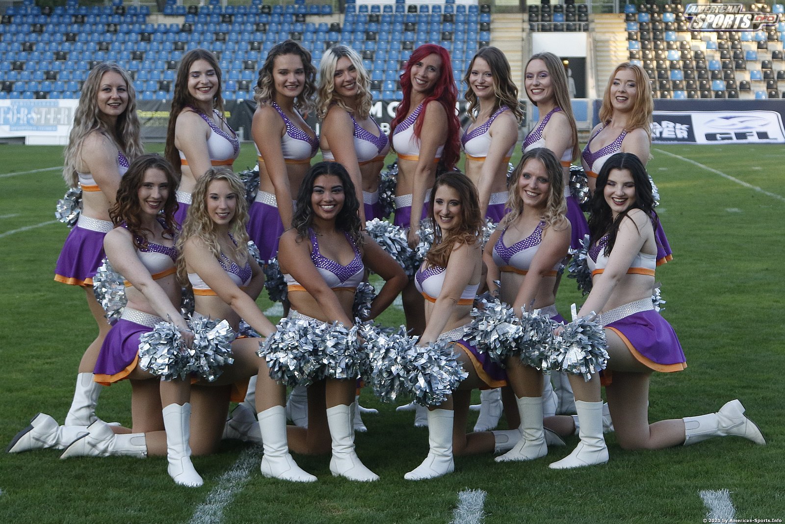 Die Frankfurt Universe Cheerleader beim Heimspiel gegen die Ravensburg Razorbacks 22:64 14.08.2021