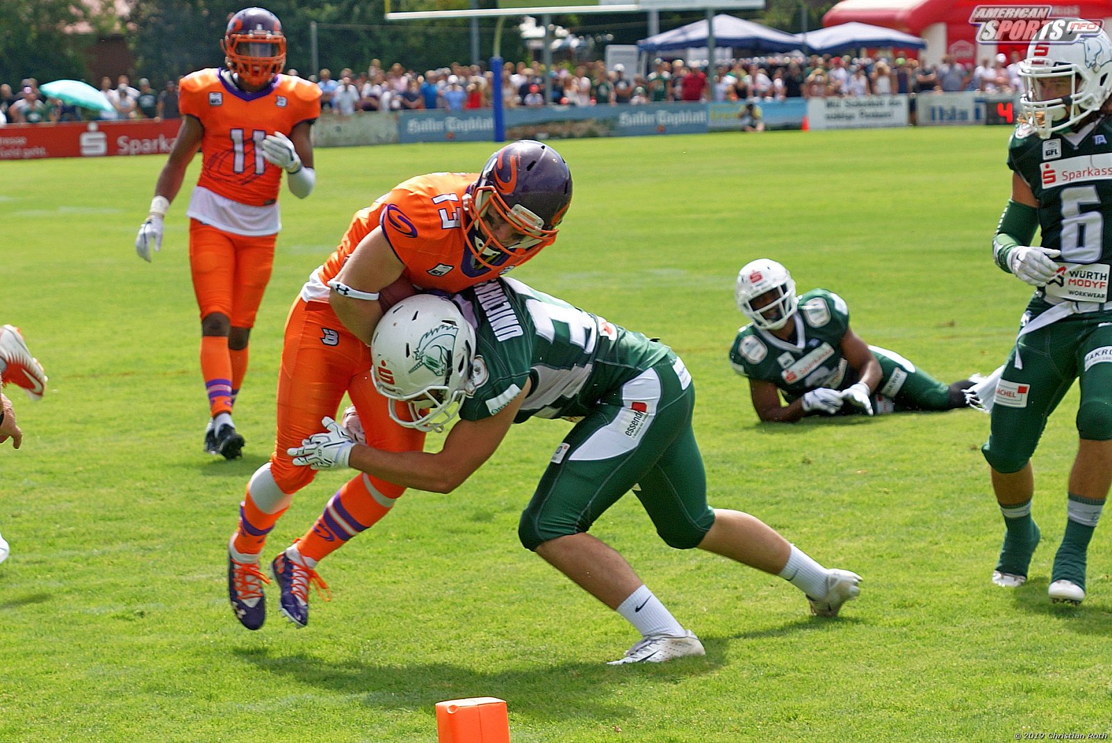 GFL Süd: Schwäbisch Hall Unicorns vs Frankfurt Universe 42:34 11.08.2019