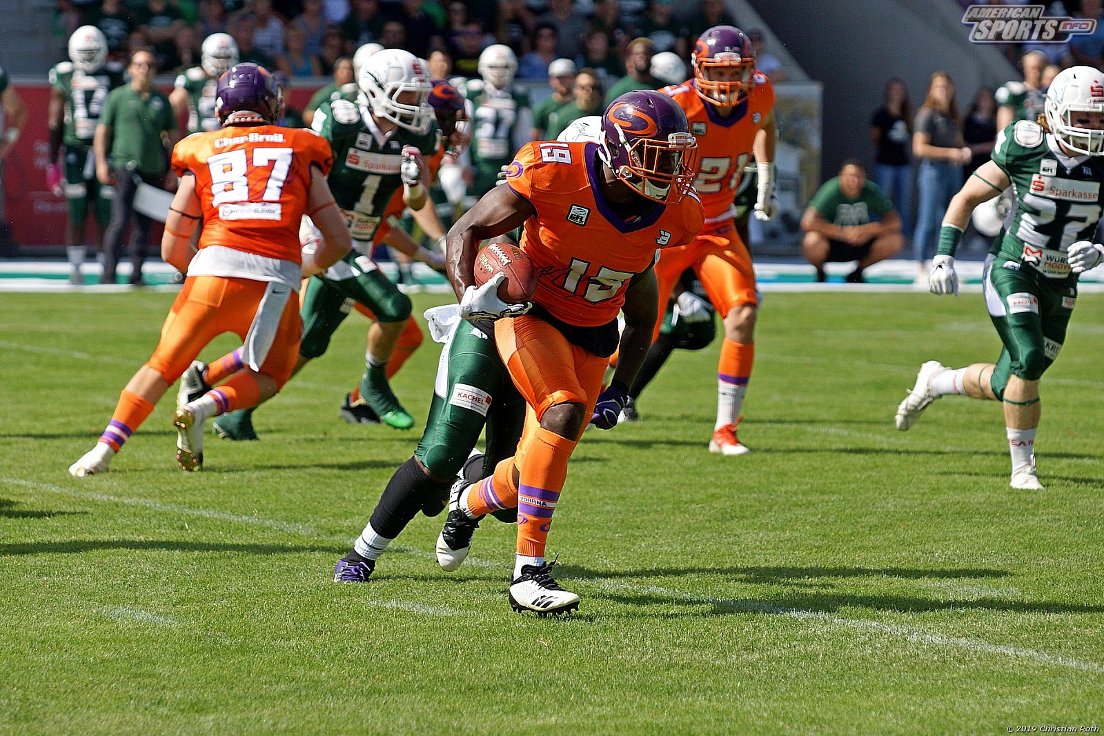 GFL Süd: Schwäbisch Hall Unicorns vs Frankfurt Universe 42:34 11.08.2019