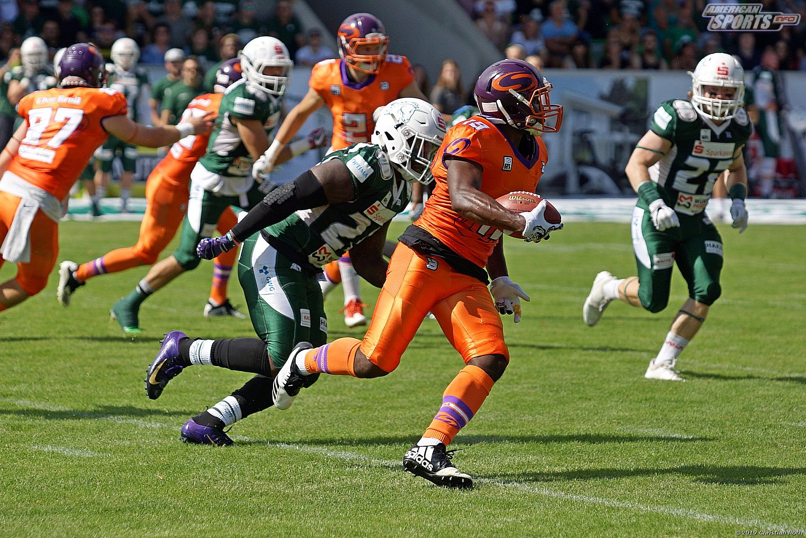 GFL Süd: Schwäbisch Hall Unicorns vs Frankfurt Universe 42:34 11.08.2019