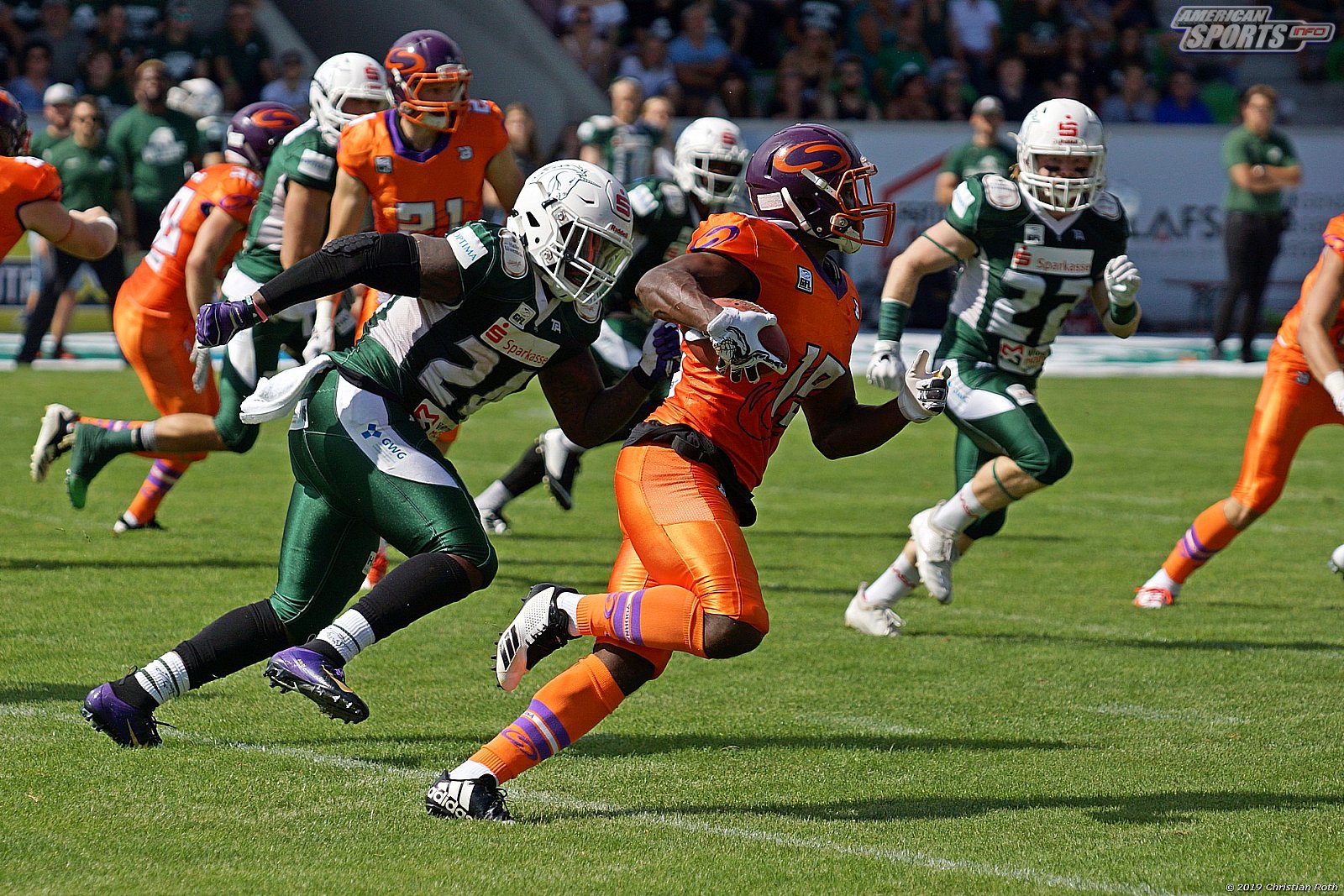 GFL Süd: Schwäbisch Hall Unicorns vs Frankfurt Universe 42:34 11.08.2019