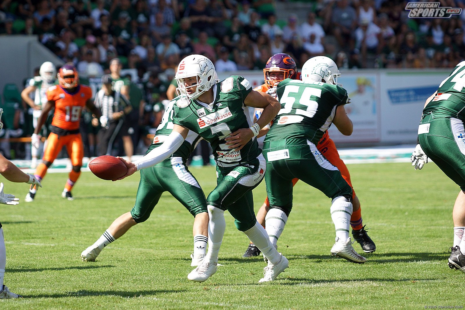 GFL Süd: Schwäbisch Hall Unicorns vs Frankfurt Universe 42:34 11.08.2019
