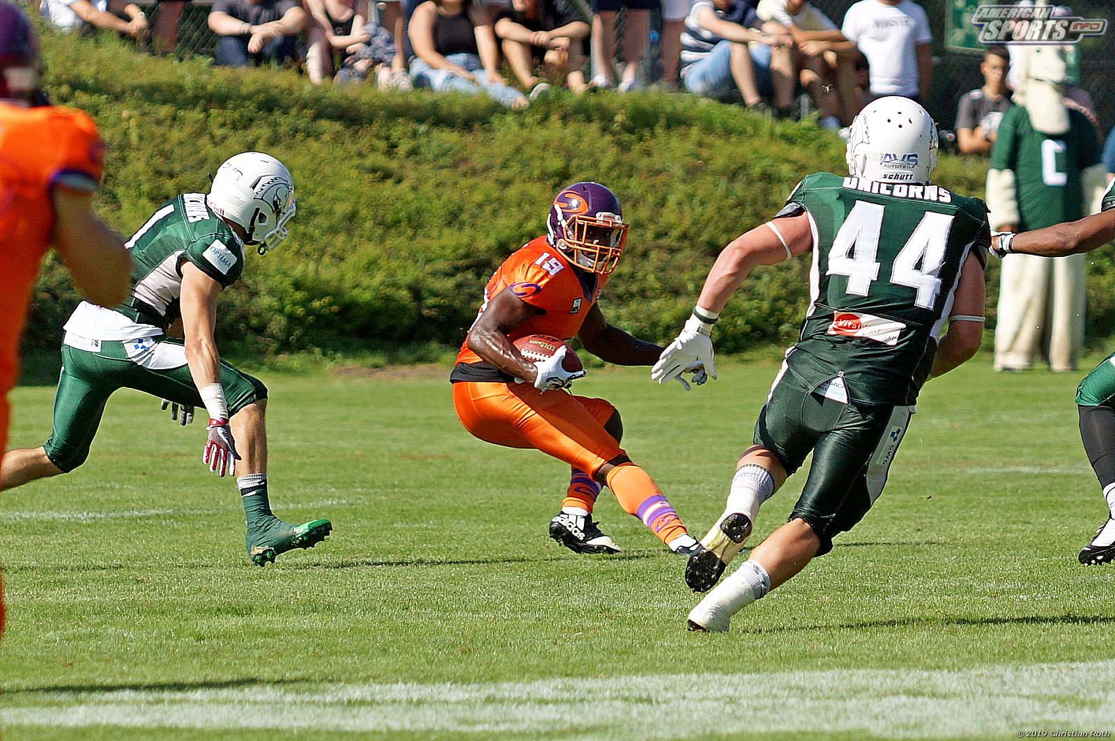 GFL Süd: Schwäbisch Hall Unicorns vs Frankfurt Universe 42:34 11.08.2019